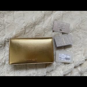 Jimmy Choo Metallic Nappa cross body/purse